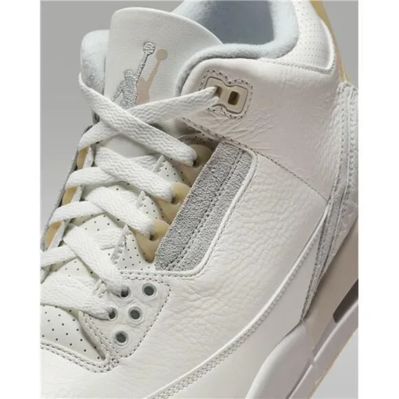 Air Jordan 3 Retro Craft "Ivory" Ivory/Cream/Grey Mist - Picture 10 of 10